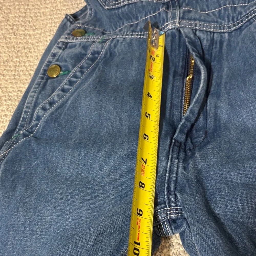 Liberty Denim Overalls with Green Trim Youth